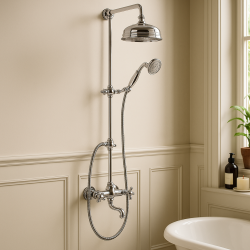 Ensemble de douche thermostatique Huber Victorian Chrome 390.VT21H.CR